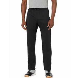 ASICS Mens 2XL Team Rain Pants Black Zip Ankle Windproof Water Resistant NEW